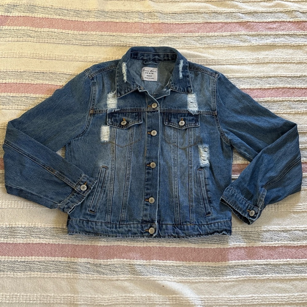 Love Tree Denim Women’s Jeans Jacket ~ Size Small